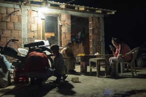 Life back in Macedonia does not have schedules anymore, midnight is just as good as any other time for fixing an old motorbike.